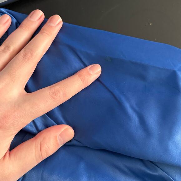 Chalk Line NY VTG Giants NFL 80s Superbowl XXI Blue Bomber Jacket Size L GUC - Picture 9 of 9